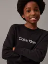 Calvin Klein INST. LOGO REGULAR Siyah Çocuk Sweatshirt