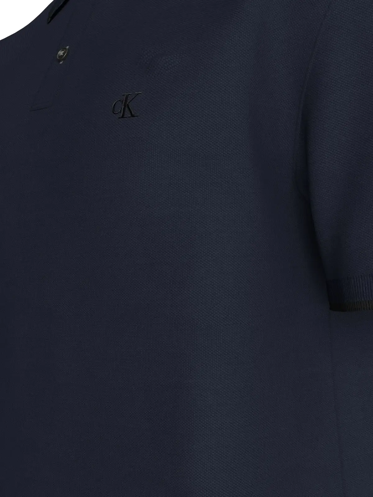 Calvin Klein SS REFINED PIQUE TIPPED CLASSIC Erkek Lacivert Polo T-Shirt