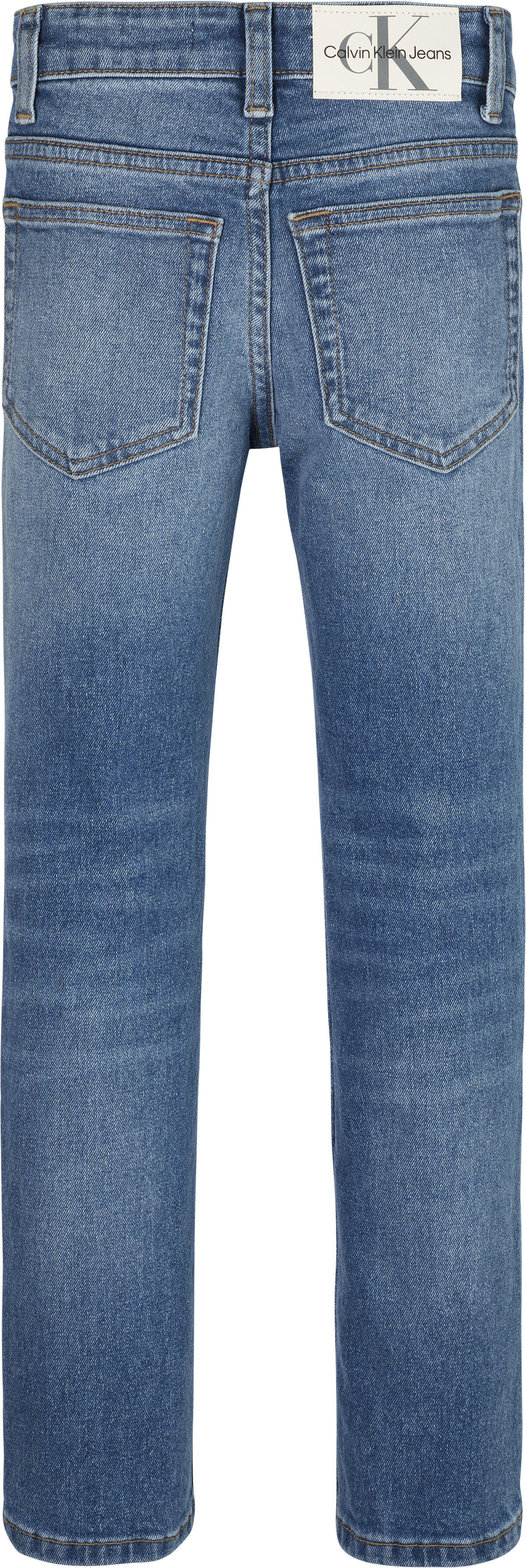 Calvin Klein SLIM MID BLUE Erkek Mavi Kot Pantolon