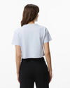 Converse RETRO CHUCK CROPPED TEE BLACK Mor Kadın T-Shirt