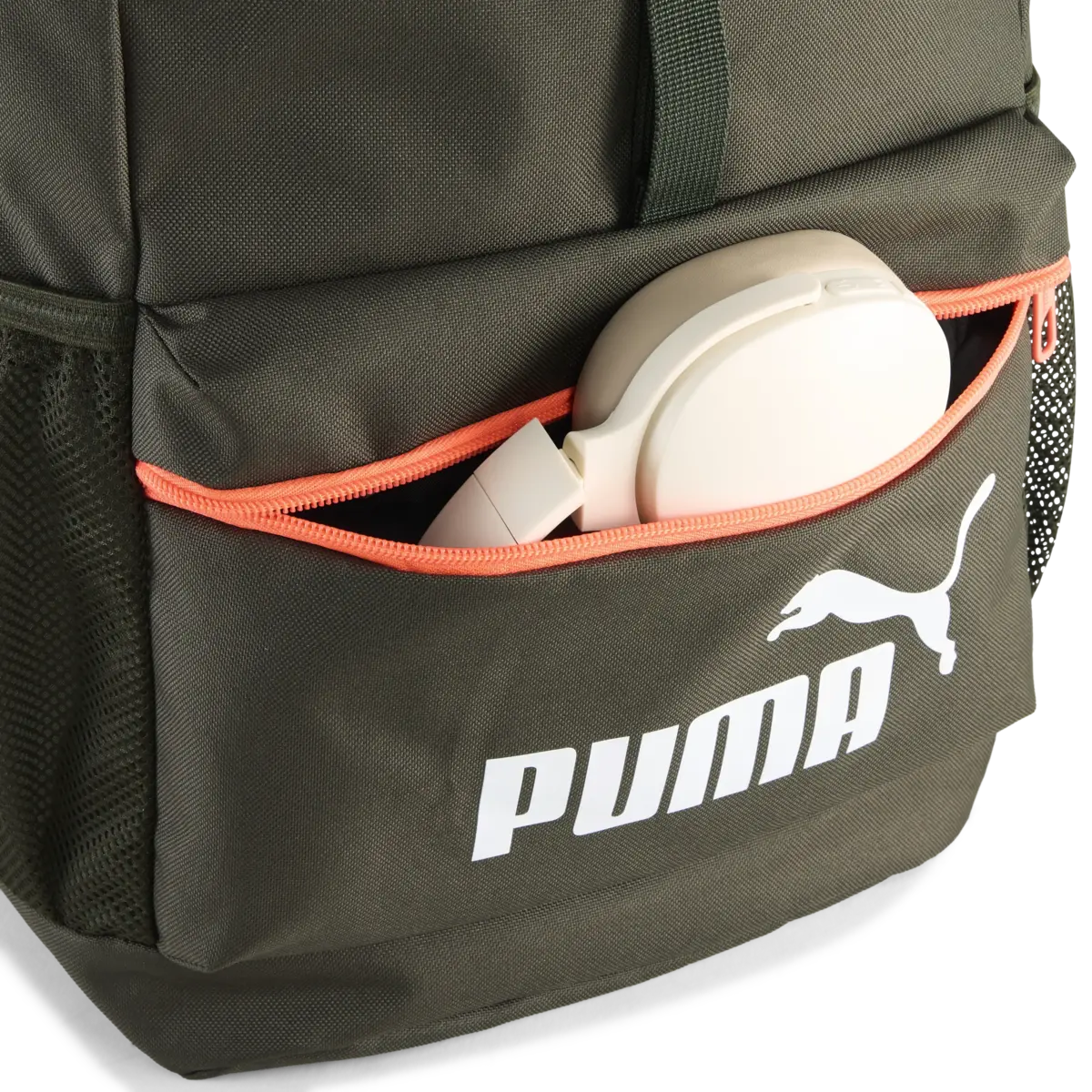 Puma PHASE HOODED Backpack Yeşil Erkek Çanta