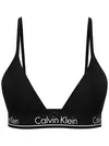 Calvin Klein TRIANGLE Siyah Üçgen Bikini Üst