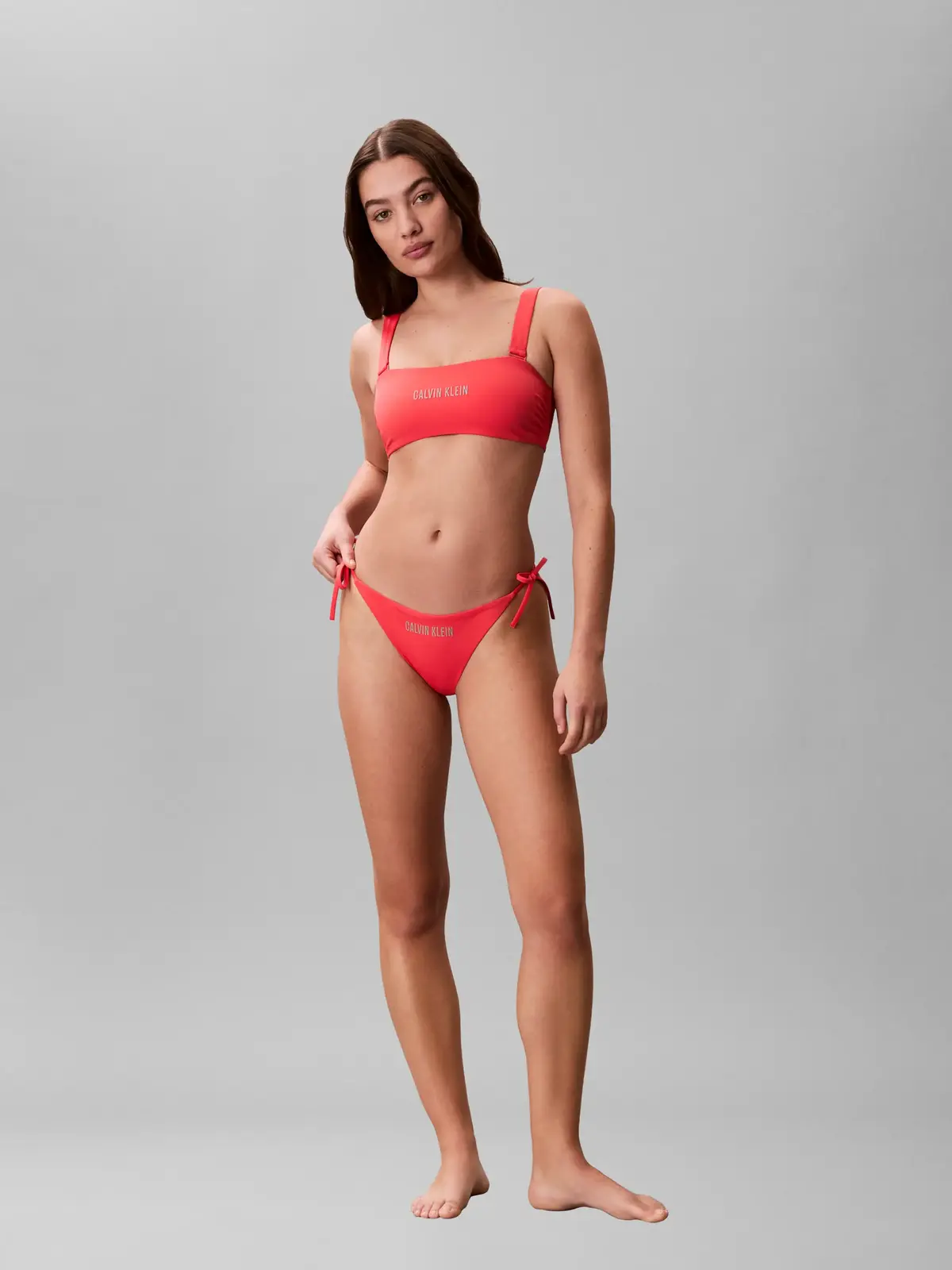 Calvin Klein SIDE TIE BOTTOM Fuşya Bikini Alt