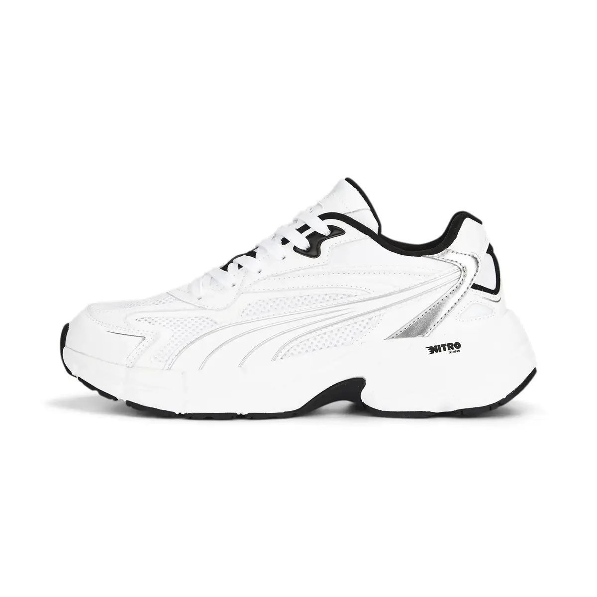 Puma Teveris Nitro Metallic Wns PUMA Beyaz Kadın Günlük Spor Ayakkabı