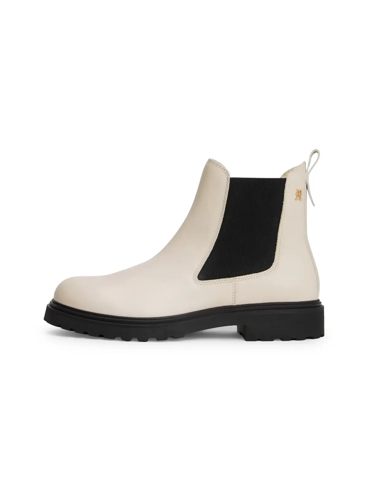 Tommy Hilfiger TH LEATHER CLEATED C, ACI Krem Kadın Bot