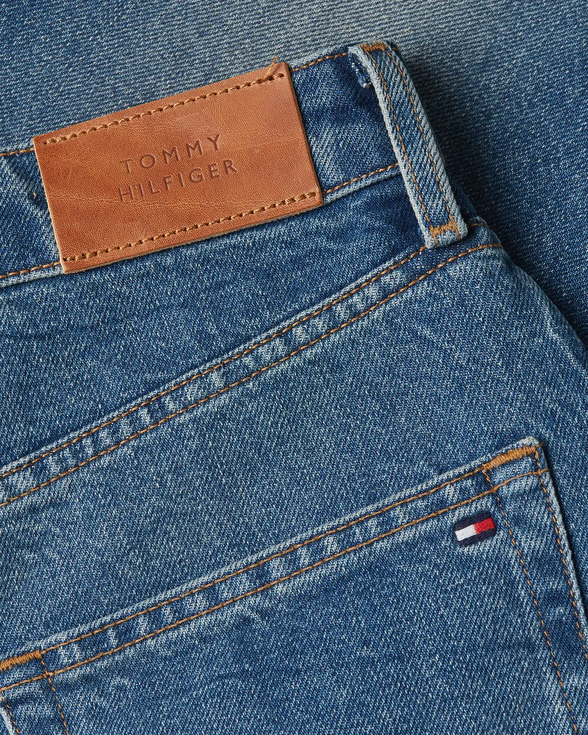 Tommy Hilfiger LOOSE STRAIGHT RW BO, 1A6 Mavi Kadın Jean Pantolon