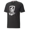 Puma Ferrari Race Big Shield Tee Siyah Erkek/Unisex T-Shirt