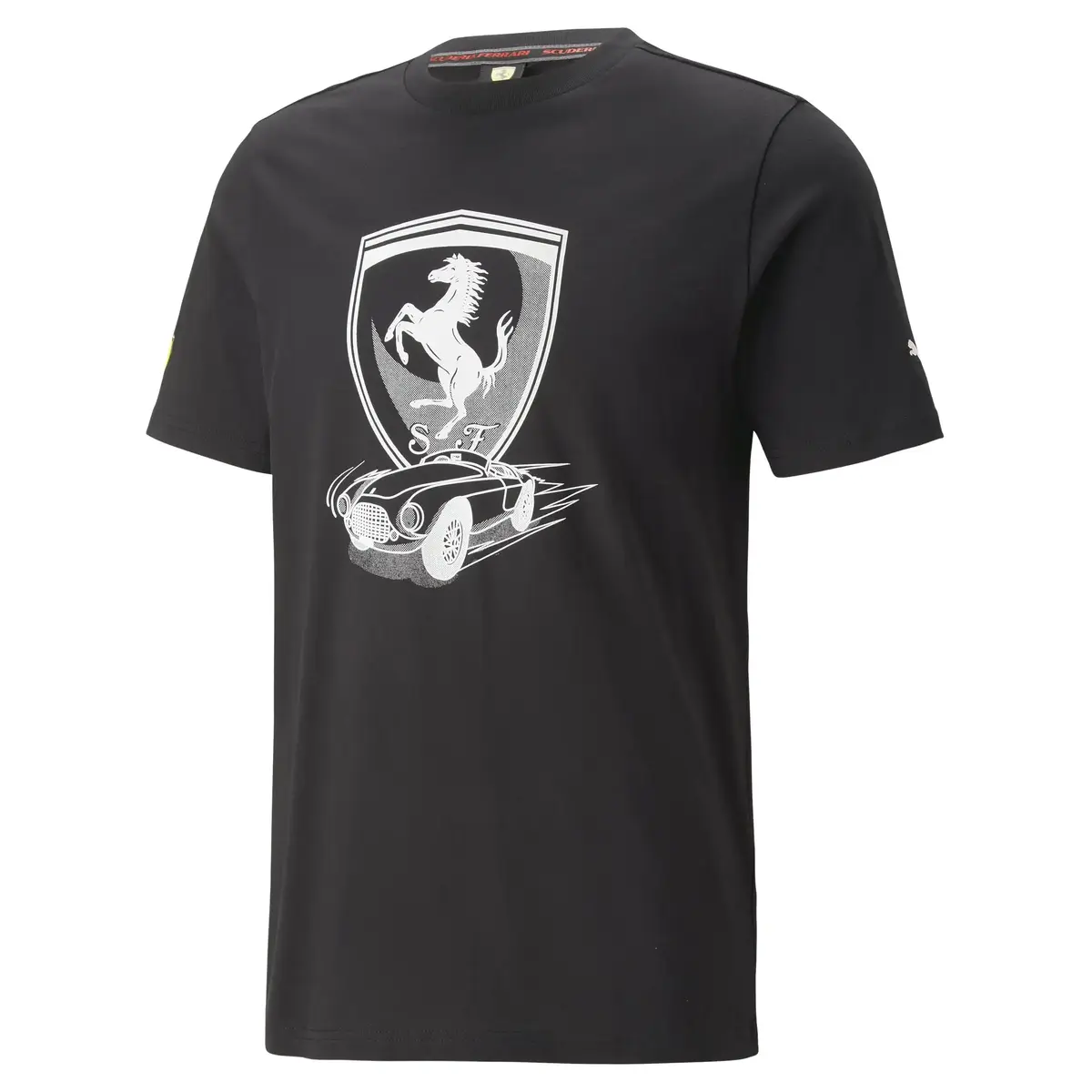 Puma Ferrari Race Big Shield Tee Siyah Erkek/Unisex T-Shirt