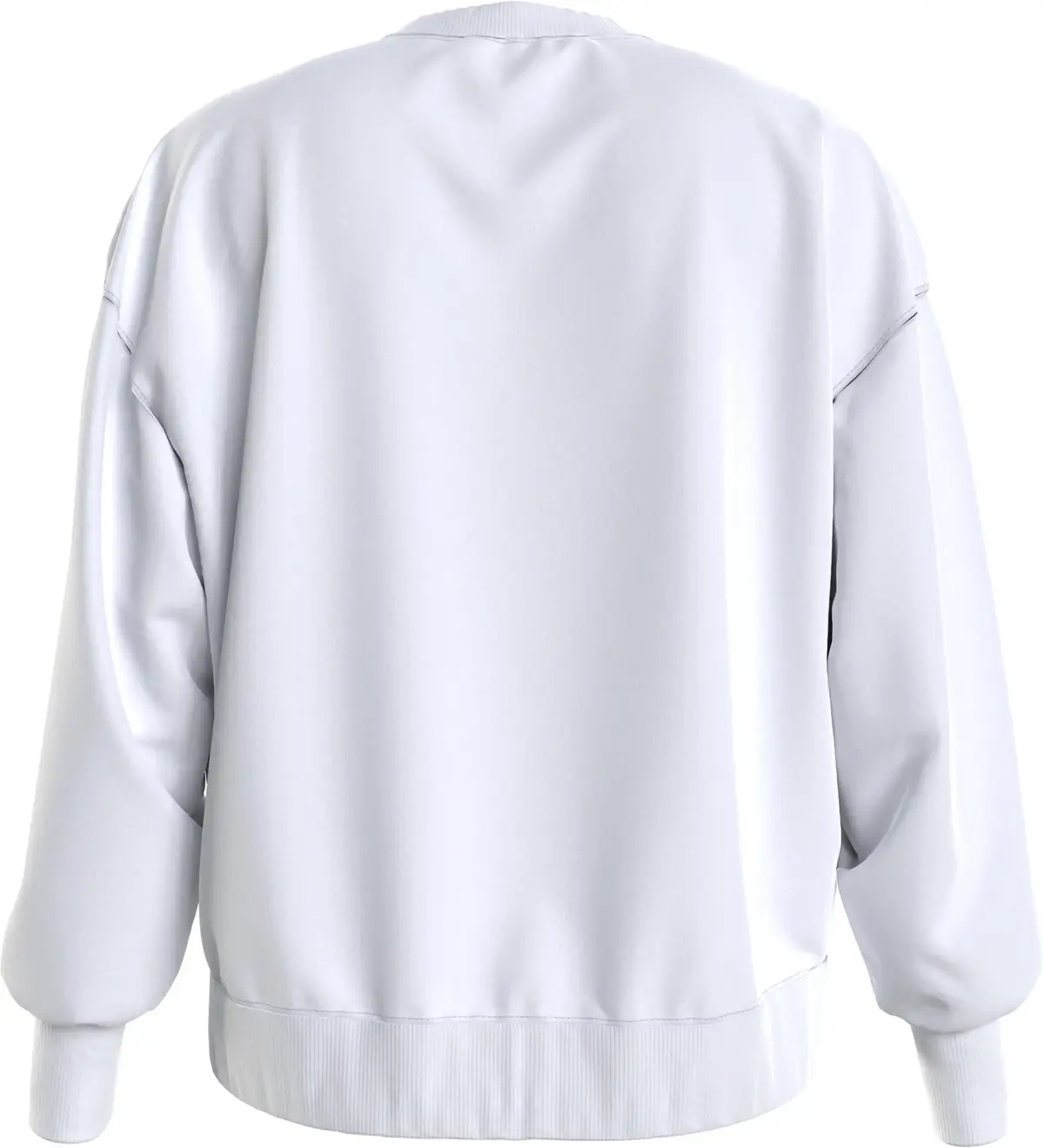 Calvin Klein SHRUNKEN INSTITUTION Kadın Beyaz Sweatshirt