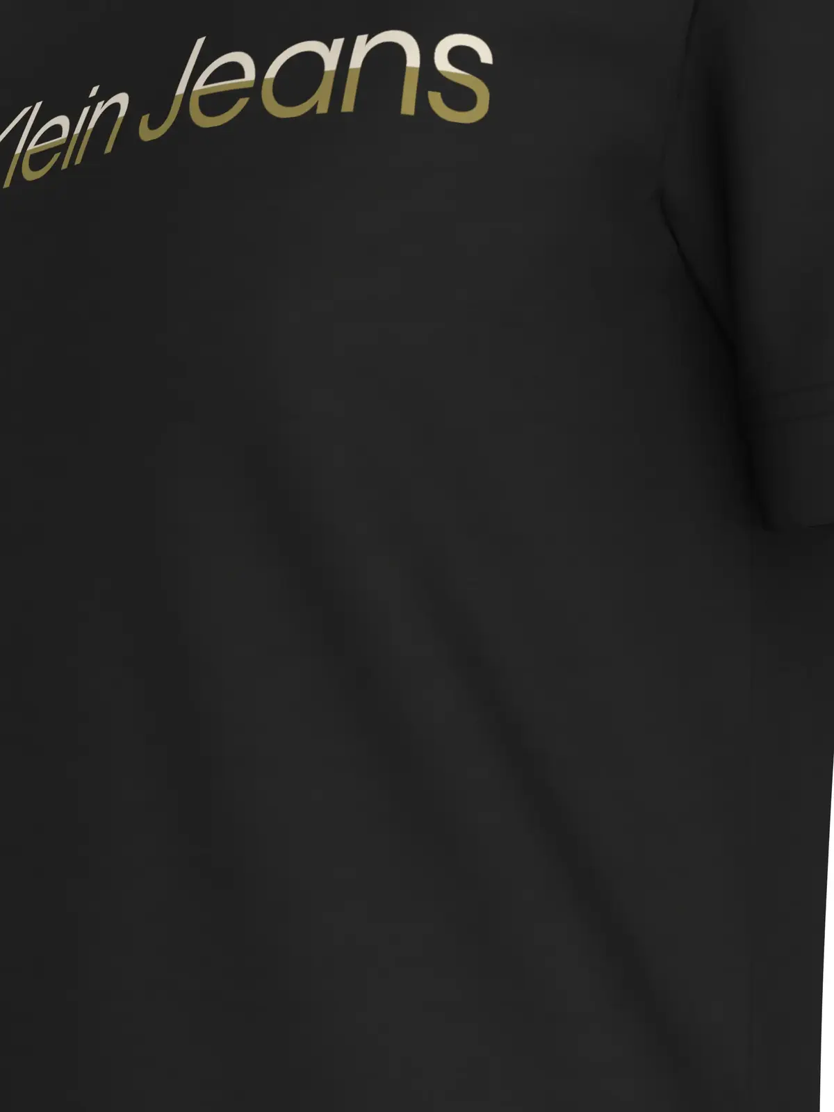 Calvin Klein MIXED INSTITUTIONAL, 0GO Siyah Erkek T-Shirt & Polo