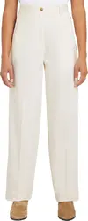 Tommy Hilfiger COTTON BARREL RELAXE, Z00 Krem Kadın Pantolon