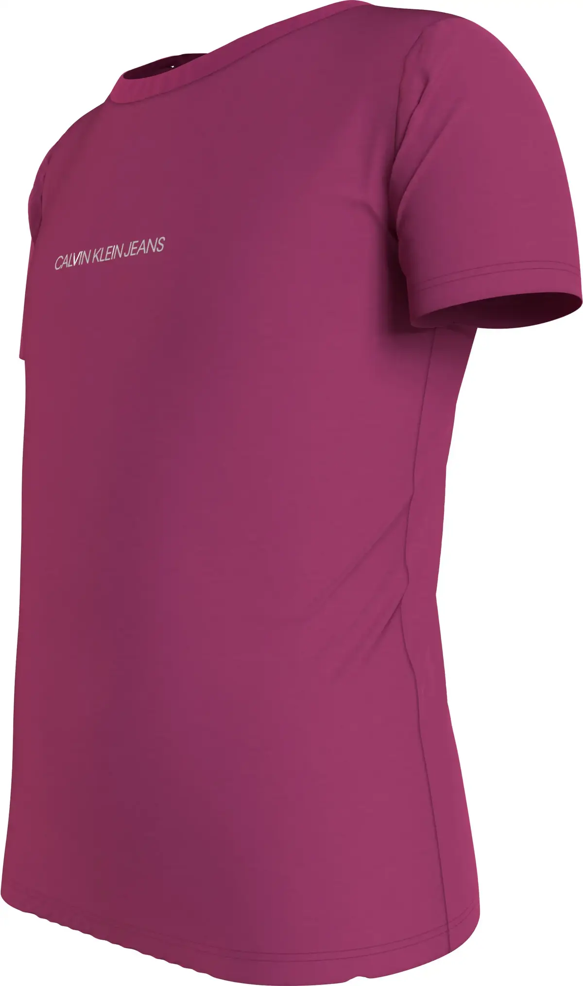 Calvin Klein METALLIC CHEST LOGO Kadın Pembe T-Shirt