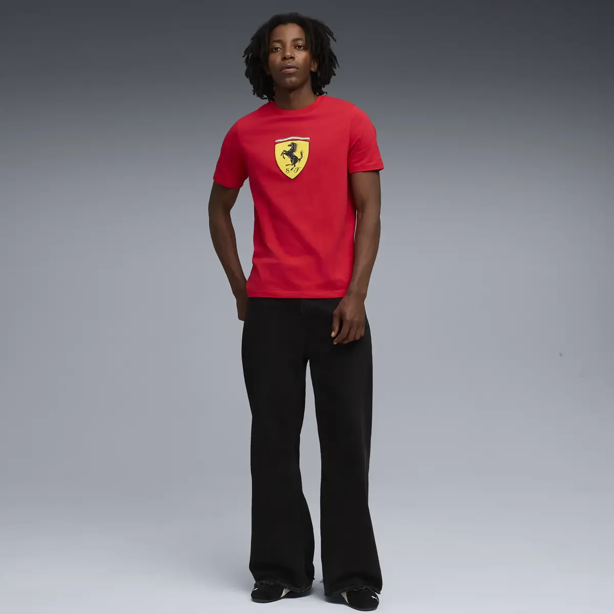 Puma Ferrari Colored Shield Tee Kırmızı Erkek T-Shirt