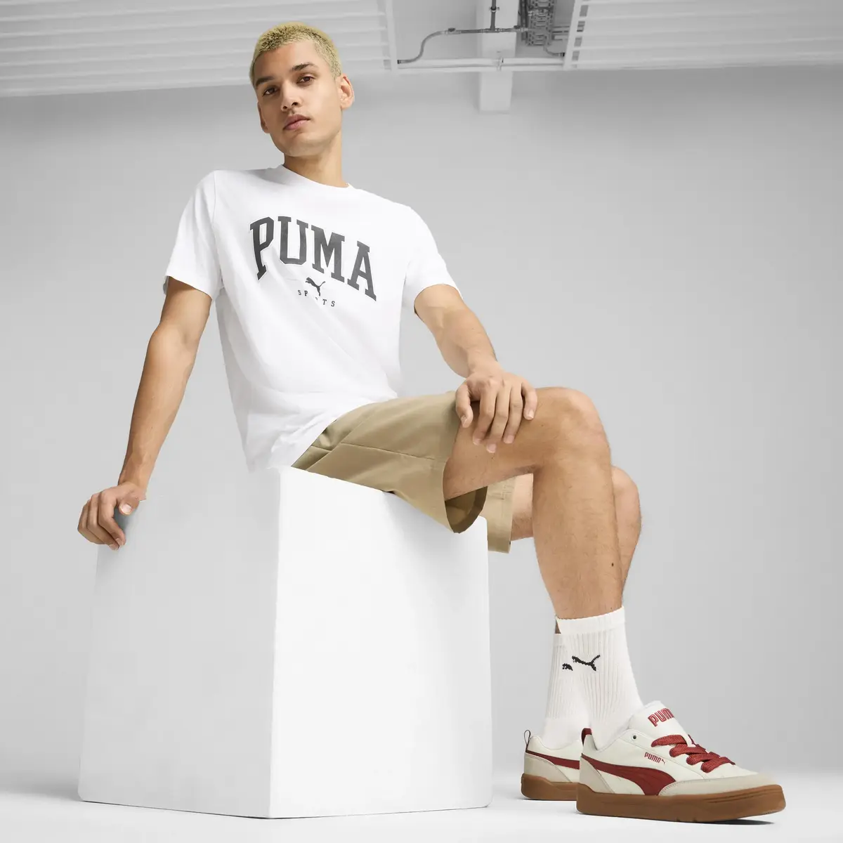 Puma SQUAD Tee Beyaz Erkek T-Shirt