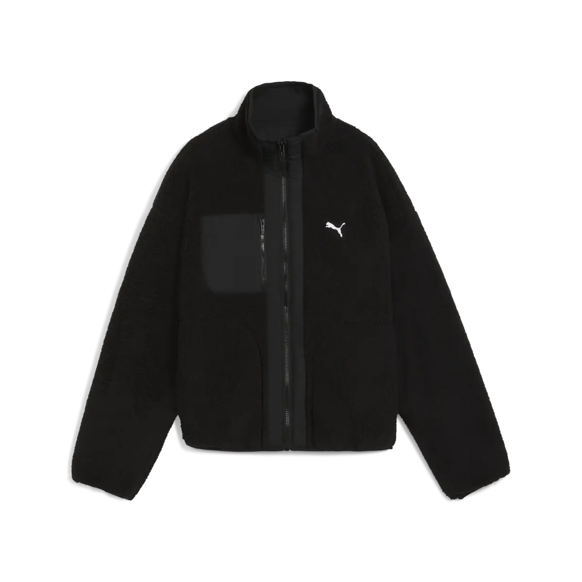PUMA Reversible Sherpa Jacket Kadın Siyah Fermuarlı Ceket