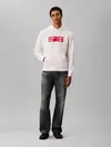Calvin Klein LS EU 350TERRY CKNY, YAF Beyaz Erkek Hoodie