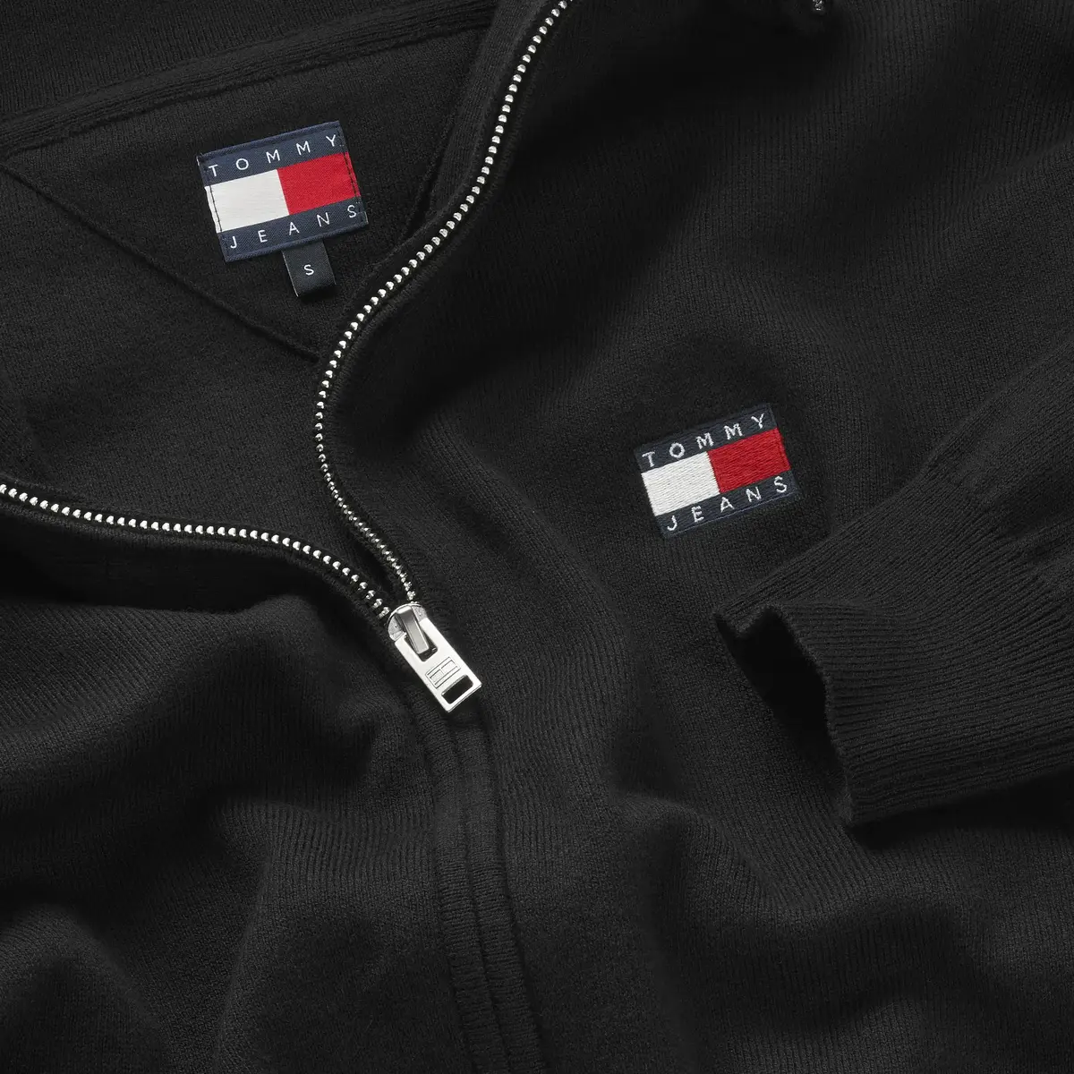 Tommy Hilfiger TJW CRP BADGE ZIP TH, BDS Siyah Kadın Ceket