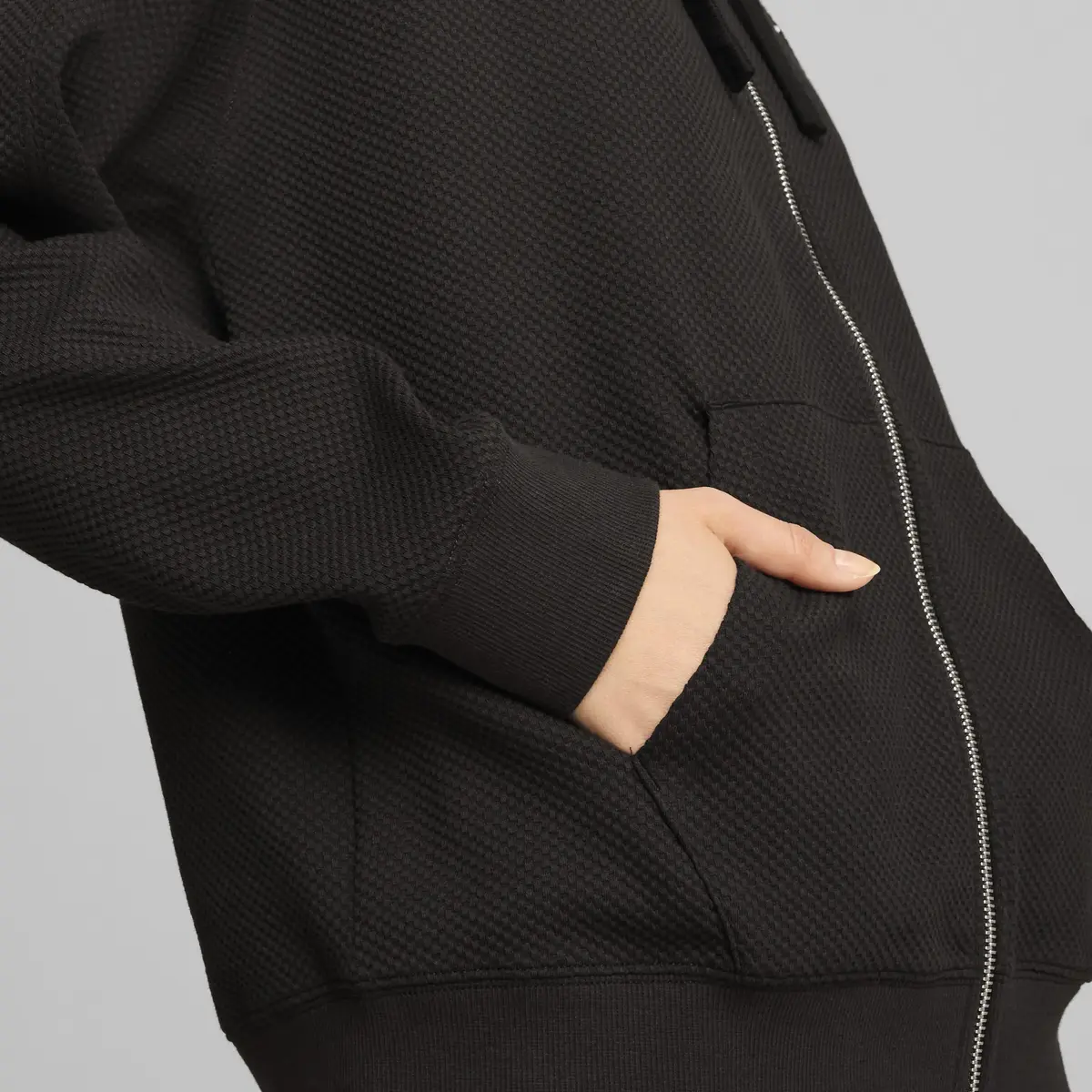 Puma HER Full-Zip Hoodie Siyah Kadın Fermuarlı Ceket