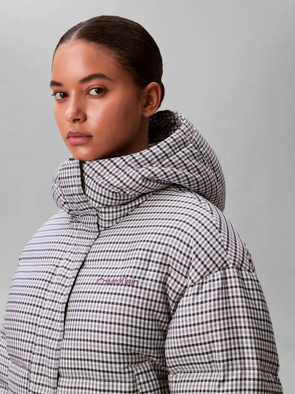 Calvin Klein YD NYLON INSULATED D, 5GE Siyah Kadın Mont