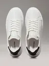 Calvin Klein LOW TOP LACE UP LTH, 0K9 Beyaz Erkek Günlük Spor Ayakkabı