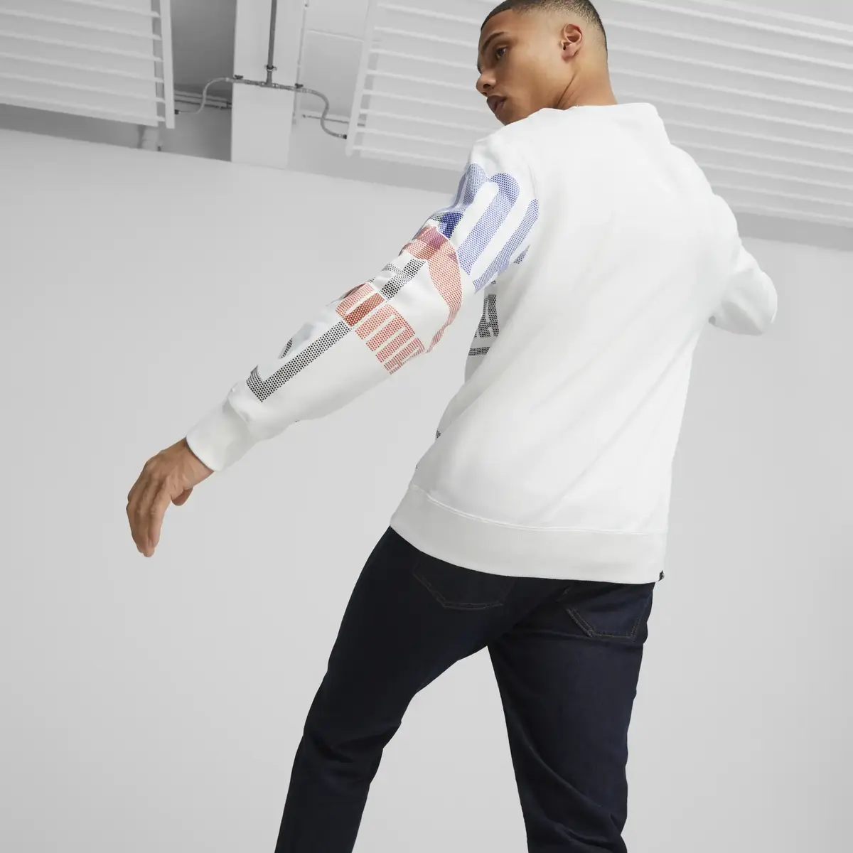 Puma CLASSICS GEN. PUMA Crew Beyaz Erkek Sweatshirt