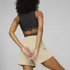 Puma T7 High Waist Shorts Bej Kadın Yüksek Bel Şort