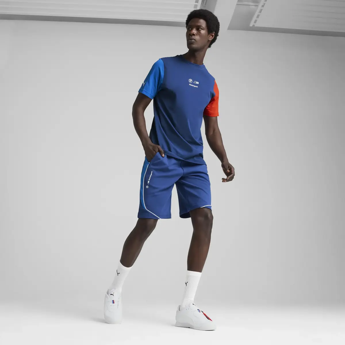PUMA BMW MMS SWEAT SHORTS Mavi Erkek Şort