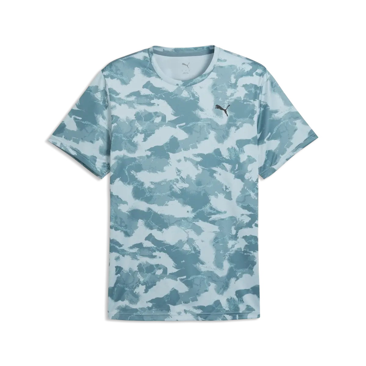 PUMA M TAD ESSENTIALS AOP TEE Mavi Erkek T-Shirt