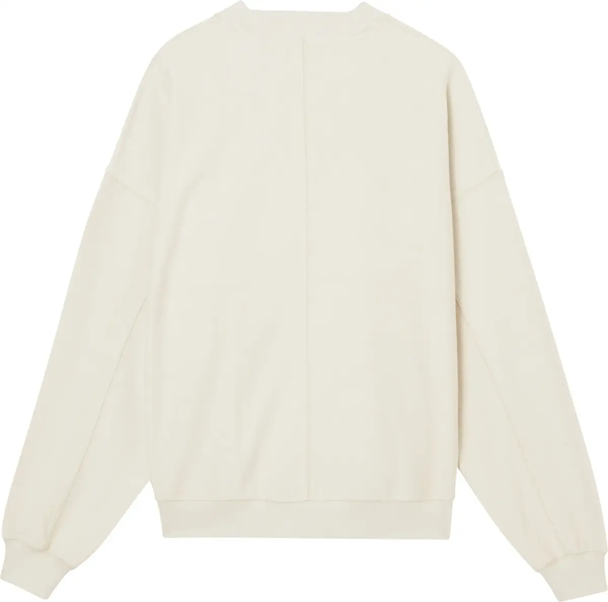 Calvin Klein MONOLOGO TEXTURED CR Erkek Krem Sweatshirt