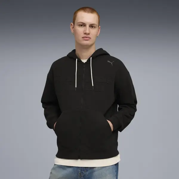 Puma PL Lifestyle Zip Jacket Siyah Erkek Fermuarlı Üst