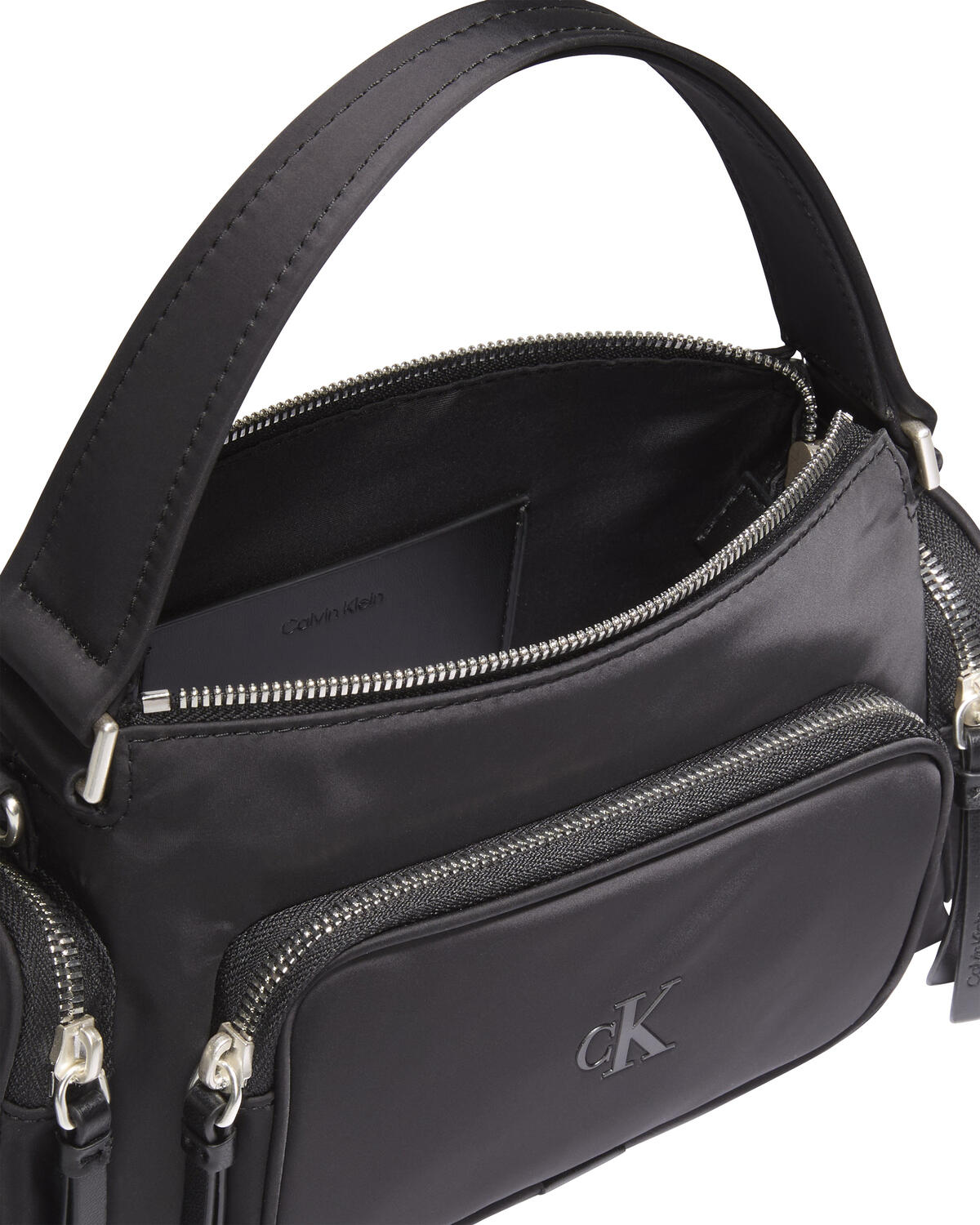 Calvin Klein POCKET NYLON BAG W/ STRAP Siyah Kadın El Çantası