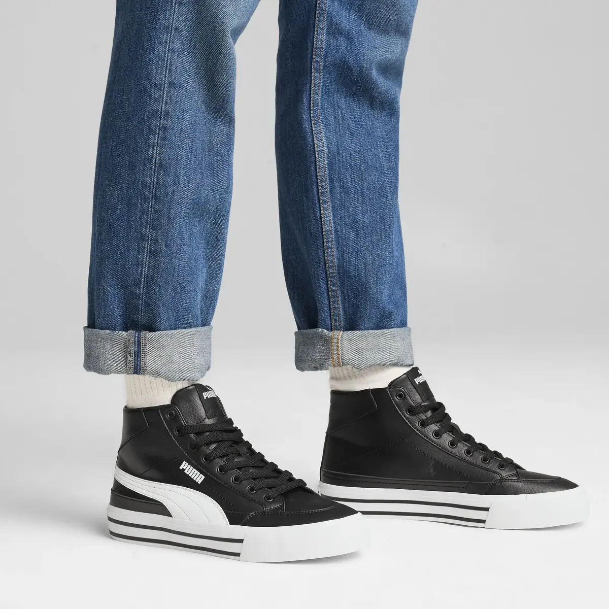 Puma Court Classic Vulc Mid FS SL Siyah Erkek Spor Ayakkabı & Sneaker
