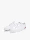 Tommy Hilfiger CORE CORPORATE VULC, YBS Beyaz Erkek Spor Ayakkabı & Sneaker
