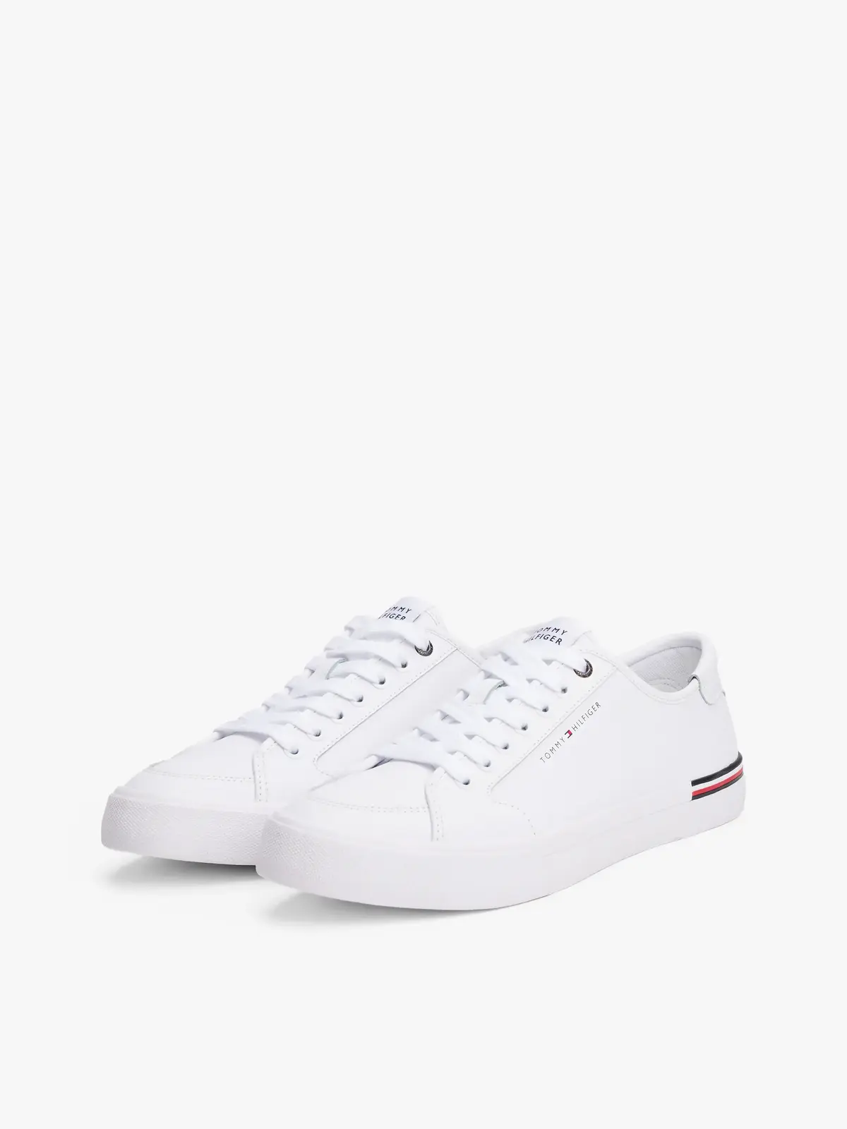 Tommy Hilfiger CORE CORPORATE VULC, YBS Beyaz Erkek Spor Ayakkabı & Sneaker