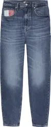 Tommy Hilfiger MOM JEAN UH TPR RWB, 1BK Lacivert Kadın Jean Pantolon