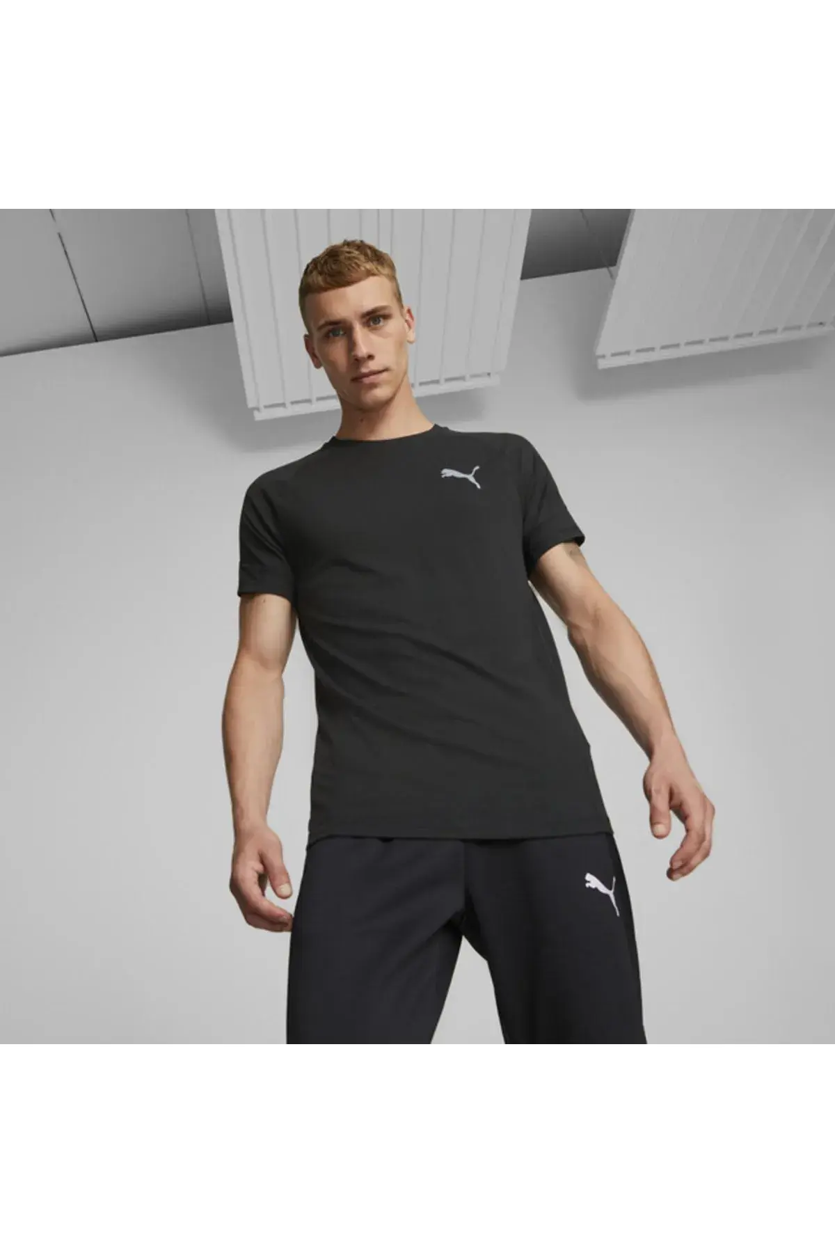 Puma Evostripe Tee Siyah Erkek T-Shirt