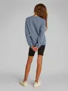 Calvin Klein MONO MINI BADGE REG Mavi Çocuk Sweatshirt