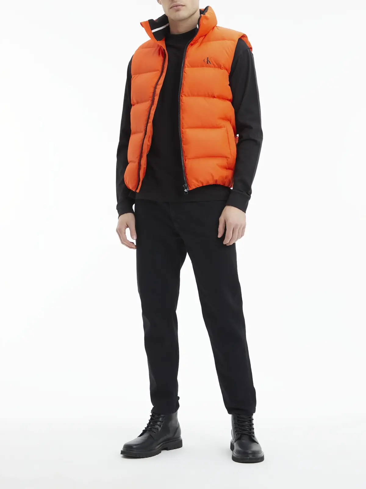Calvin Klein ESS DOWN VEST Erkek Turuncu Yelek