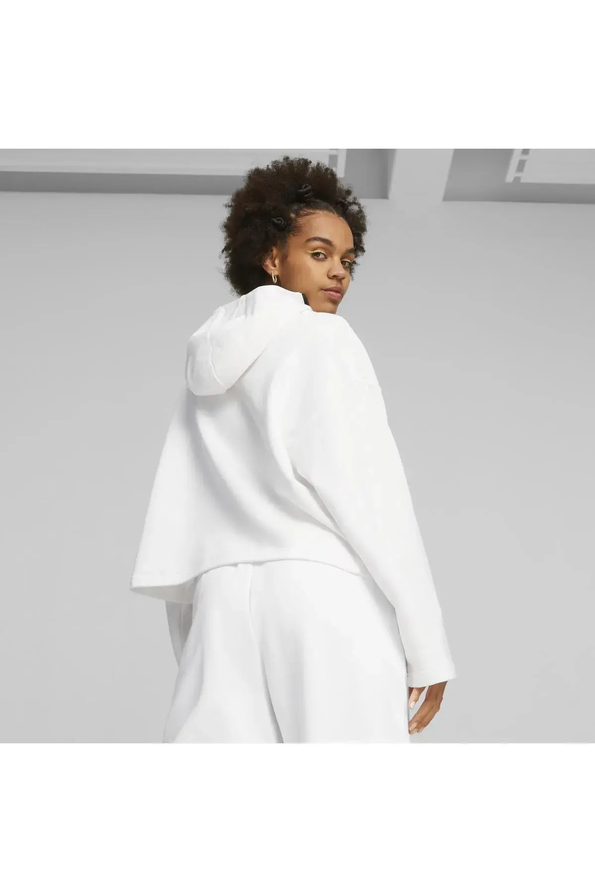 Puma DARE TO Hoodie TR Beyaz Kadın Hoodie