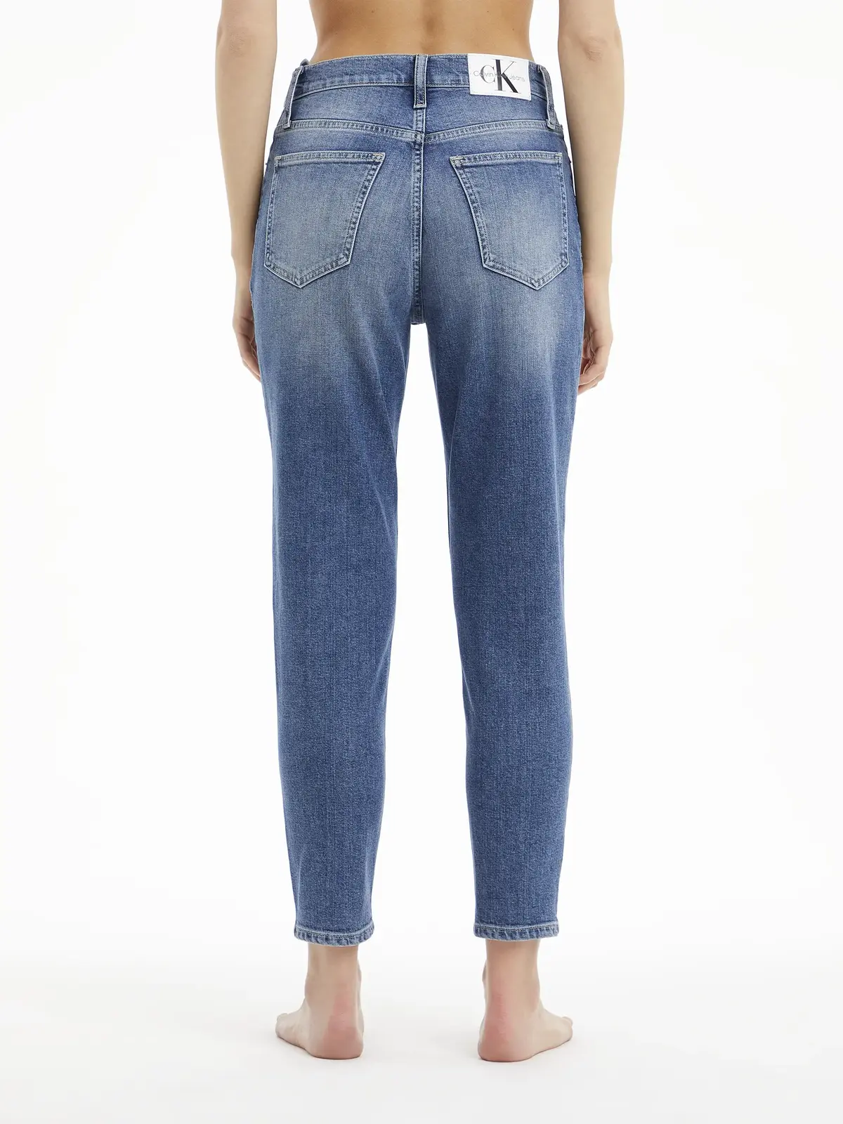 Calvin Klein MOM JEAN Kadın Mavi Kot Pantolon