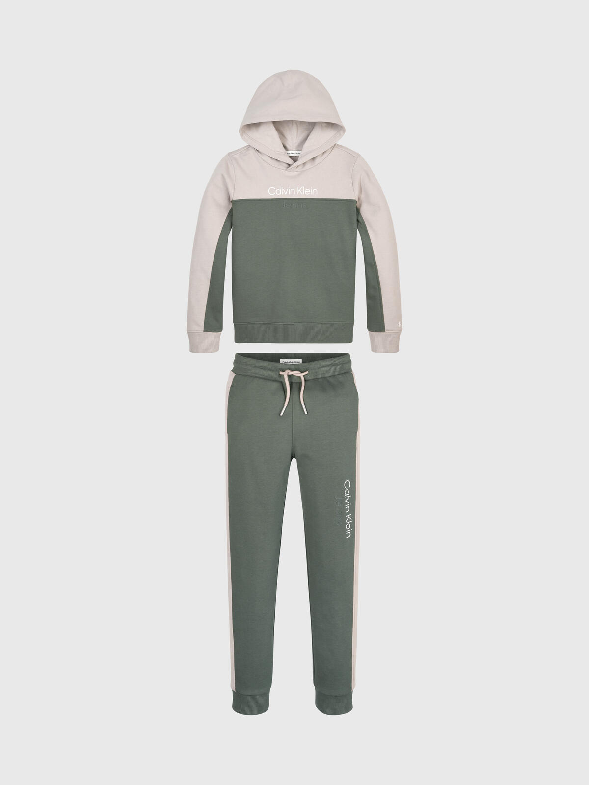 Calvin Klein COLOR BLOCK TERRY HO Erkek Yeşil Bahçıvan Pantolon