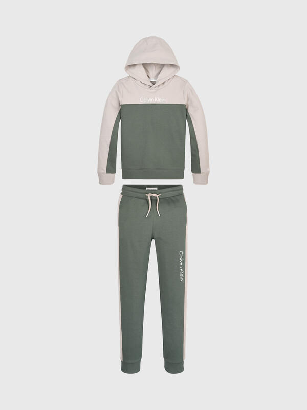 Calvin Klein COLOR BLOCK TERRY HO Erkek Yeşil Bahçıvan Pantolon