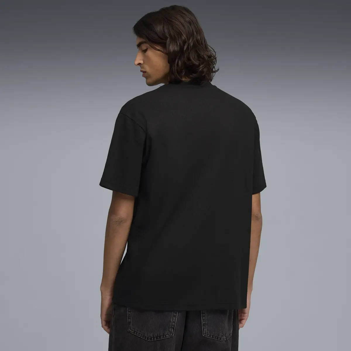 Puma ESS ELEVATED Relaxed Tee Siyah Erkek T-Shirt & Polo