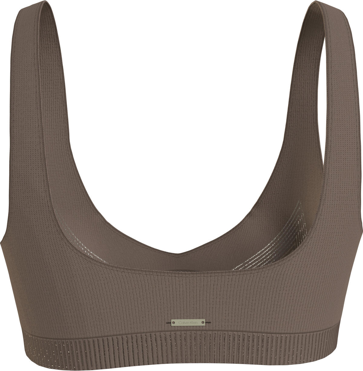 Calvin Klein TRIANGLE BRALETTE Kadın Kahverengi Bikini Üstü