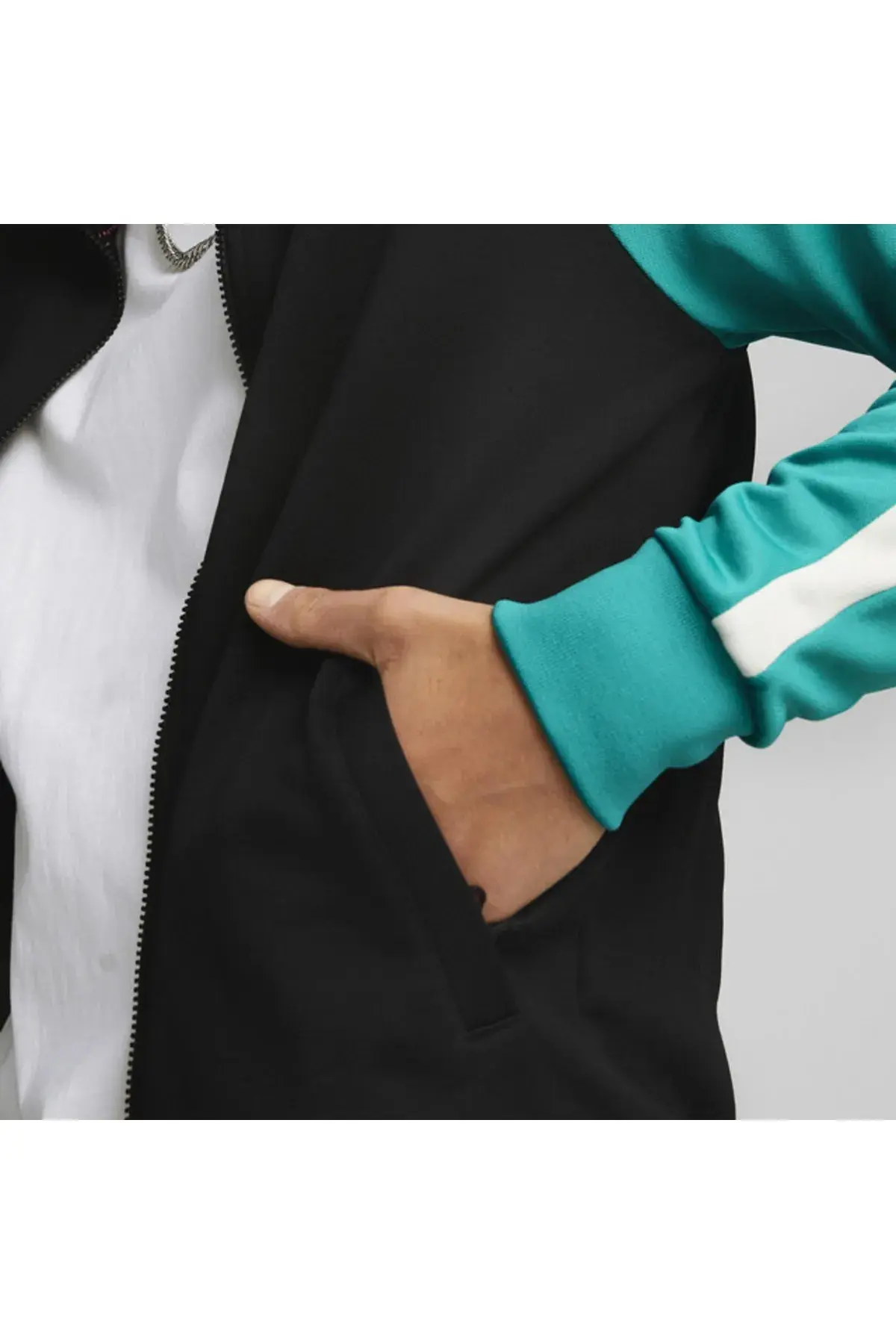 Puma Iconic T7 Track Jacket Pt (S) Siyah Erkek Fermuarlı Sweatshirt