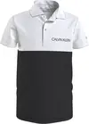 Calvin Klein CLR BLOCK LOGO POLO Erkek Siyah Polo T-Shirt