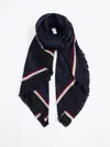 Tommy Hilfiger ESSENTIAL FLAG JACQU, DW6 Siyah Kadın Eldiven-Atkı-Bere