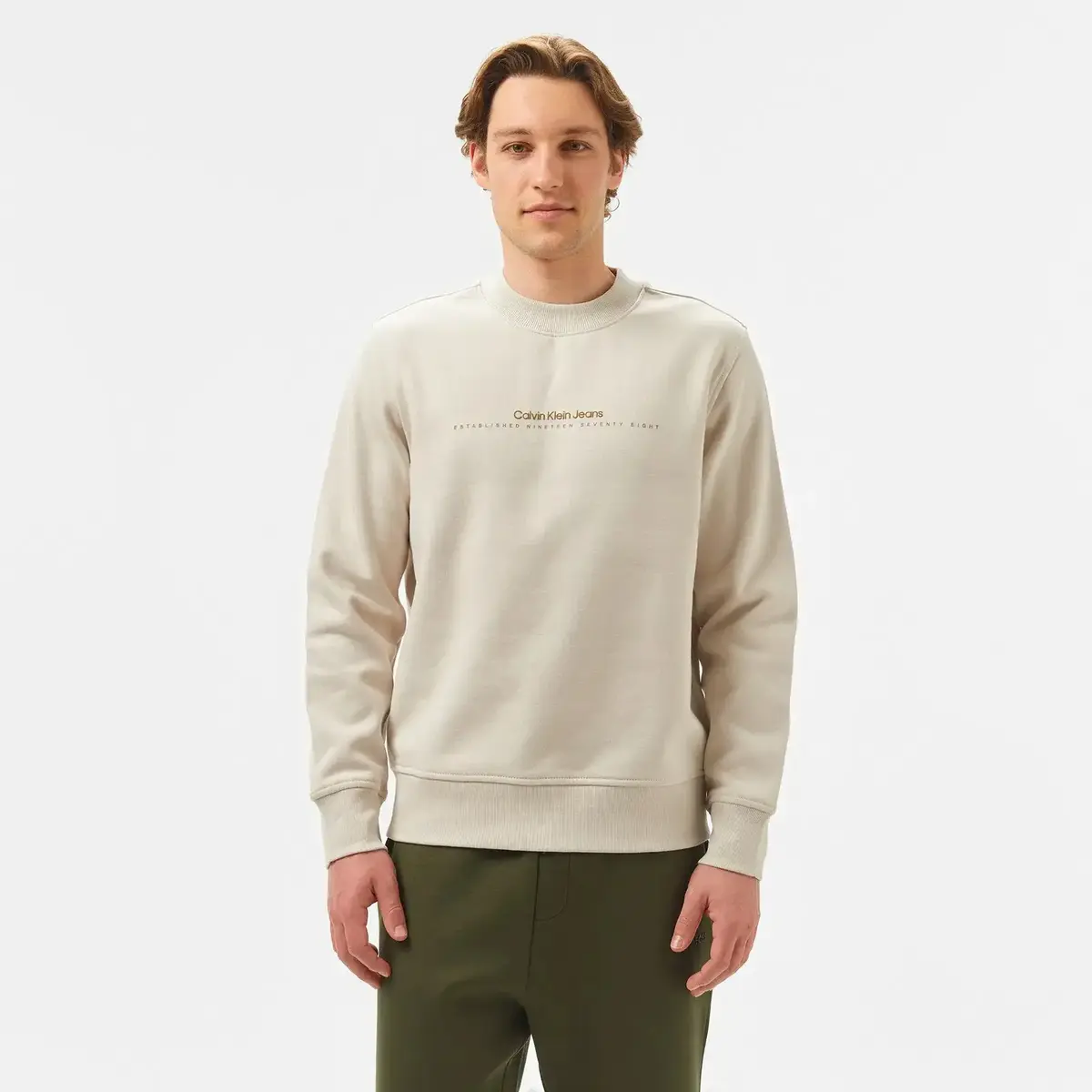 Calvin Klein Kahverengi Erkek Sweatshirt & Hoodie Calvin Klein Kahverengi Erkek Sweatshirt & Hoodie