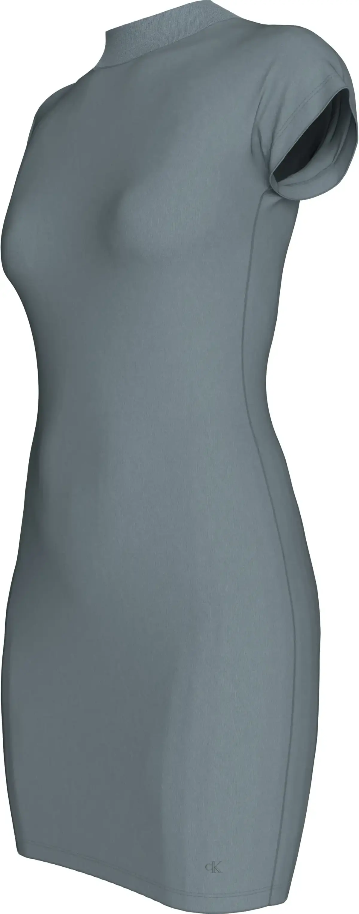 Calvin Klein WASHED CAP SLEEVE DR, PC2 Yeşil Kadın Elbise-Etek