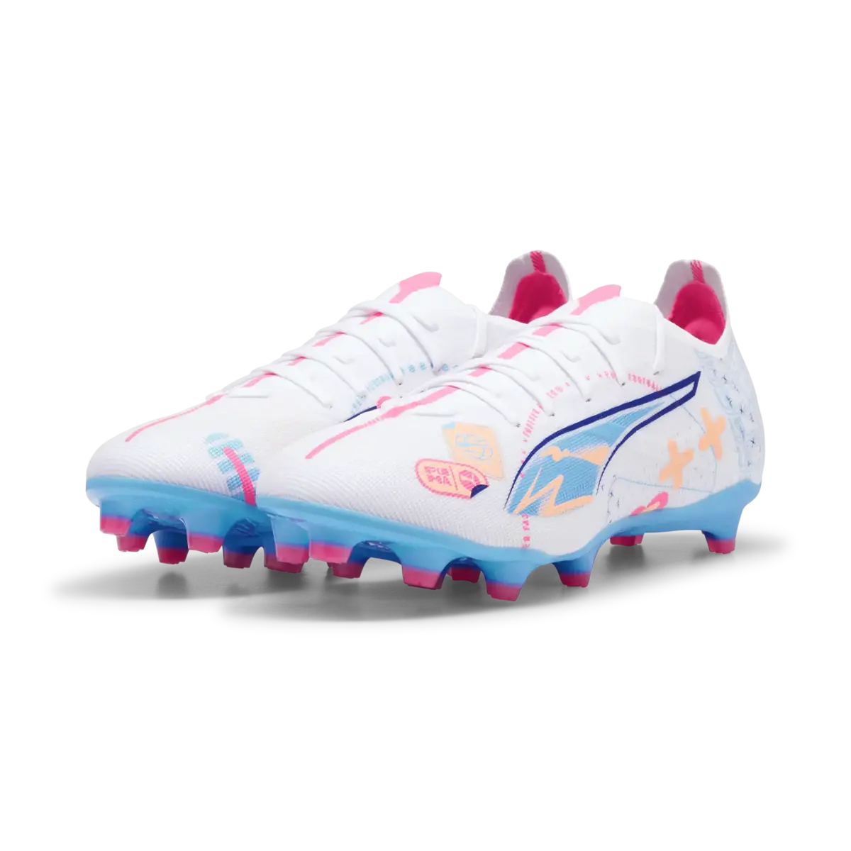 Puma ULTRA 5 MATCH VOL. UP FG/AG Beyaz Unisex Krampon